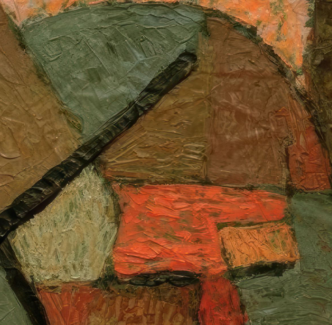 Detail 3: Eye and divided forehead in Struck from the List